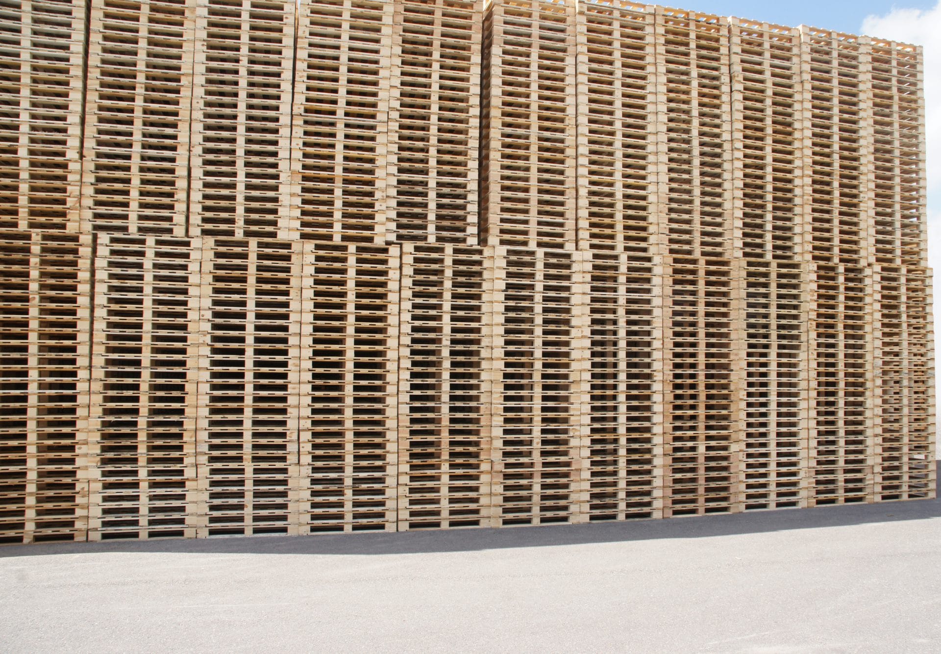 Stapels pallets