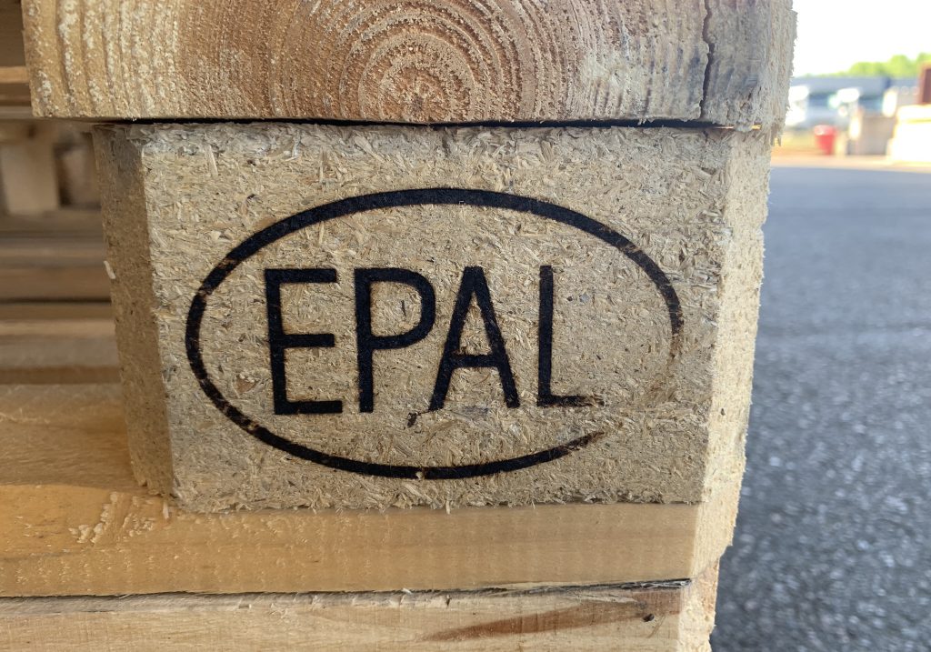 EPAL Europallet 80x120, 1ste CLOSE-UP