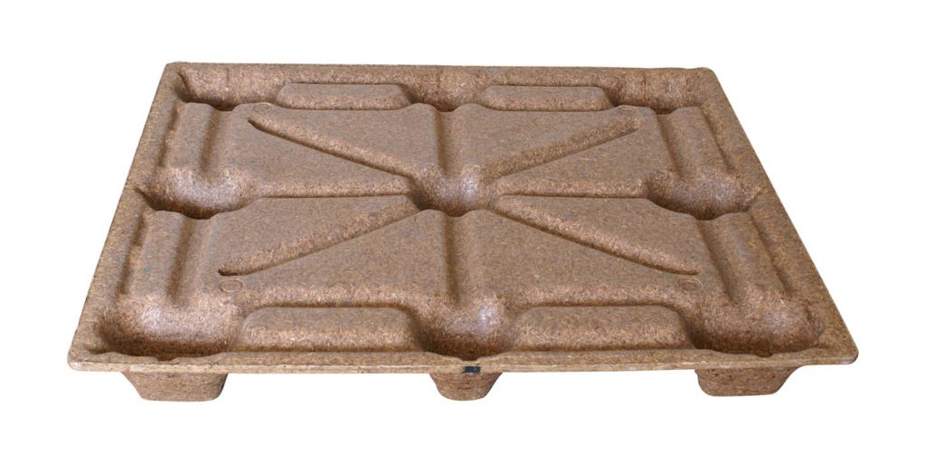 wood fiber pallet 100X120cm, reconditioned product image