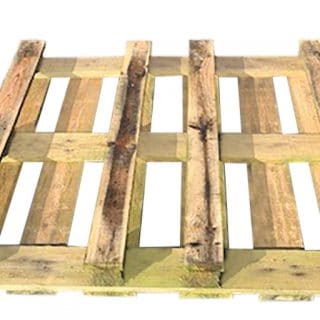 houten blokpallet open 112x112cm gebruikt onderzijde