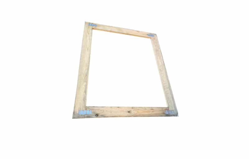 Pallet topdek / afdekschot hout 100x120cm, gebruikt product afbeelding