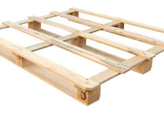 Blokpallet open 115x130cm, gebruikt