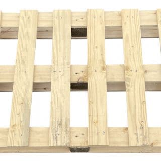 Blokpallet open korte plank 70x130cm