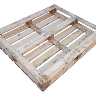 Blokpallet 105x125 gebruikt onderzijde