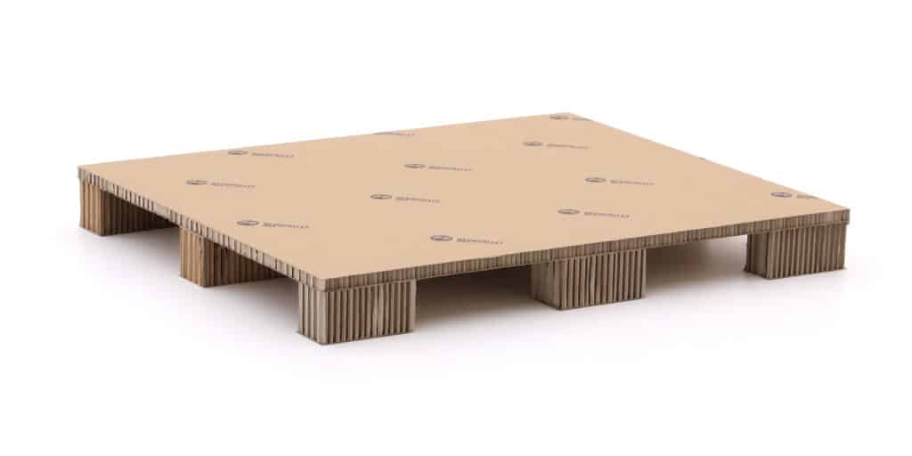 Kartonnen pallet licht 100x120cm, nieuw product afbeelding