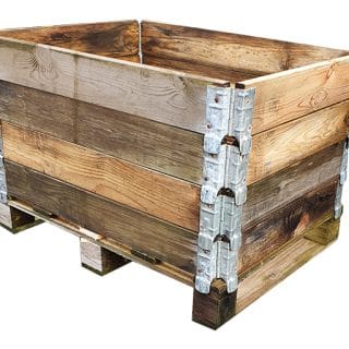 Palletrand 60 x 80 x 10 cm gestapeld