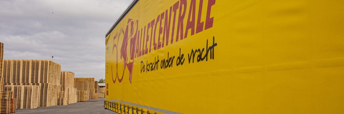 Palletcentrale vrachtwagen