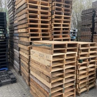 Balkpallet gesloten 80x100cm, gebruikt partij