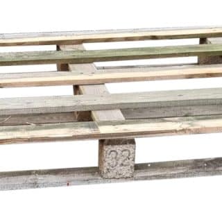 Blokpallet licht 80x100cm, gebruikt bovenzijde