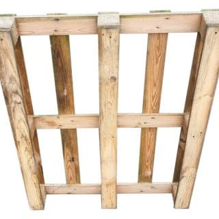 Blokpallet licht 80x100cm, gebruikt onderzijde