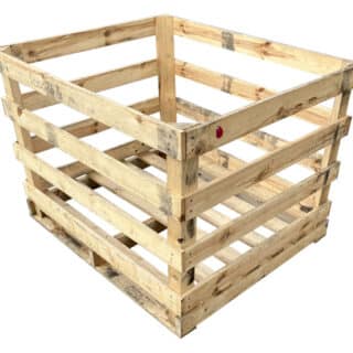 Houten krat mixpartij 100x120cm - h:60-100cm