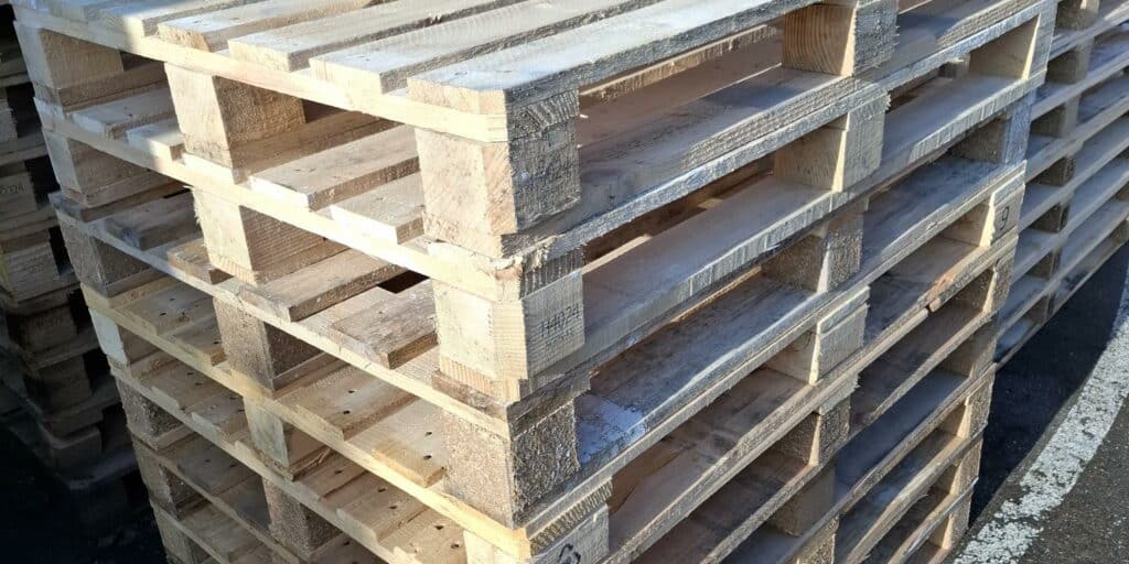 Blokpallet open halfzwaar 90x120cm, gebruikt product afbeelding