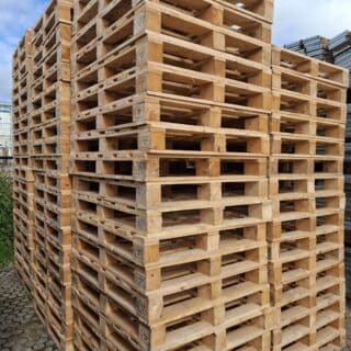 Blokpallet halfzwaar 97x113cm, gebruikt