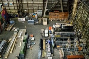 palletframe in magazijn