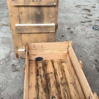 WEB-ZONH-040, Houten kist 80x120cm, gebruikt