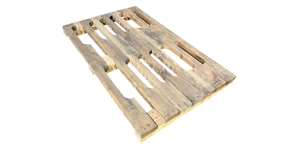 Pallet van balken 70x130, gebruikt product afbeelding