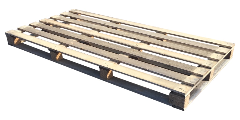 Blokpallet omlopend 115x234cm, gebruikt product afbeelding