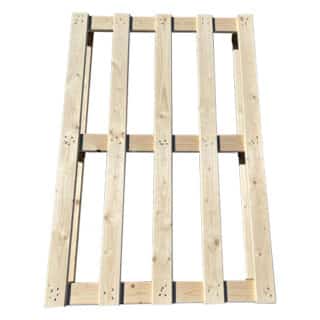 Blokpallet open eenmalig 5 latter 80x120 cm, nieuw