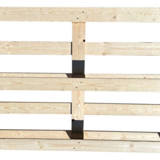 Blokpallet open eenmalig 5 latter 80x120 cm, nieuw