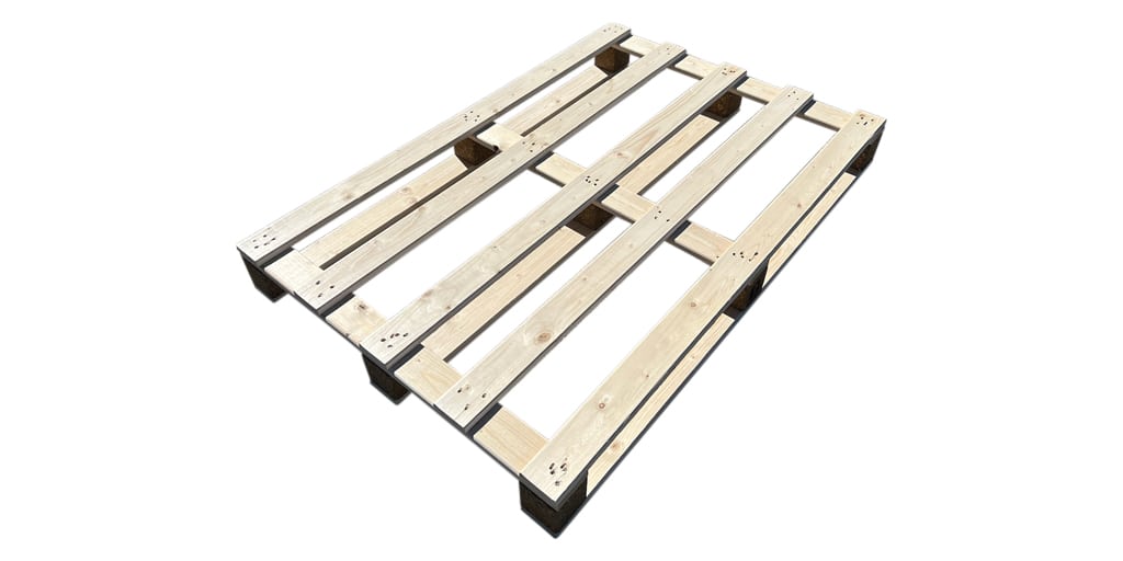 Blokpallet open eenmalig 5 latter 80x120 cm, nieuw product afbeelding