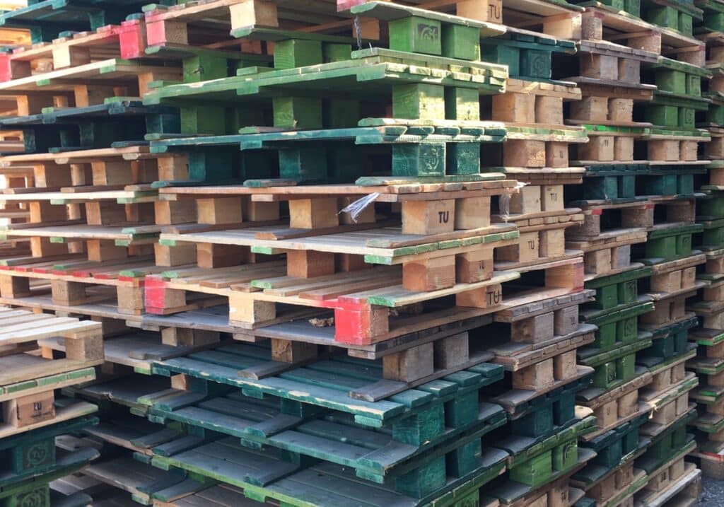 RP100328 -Blokpallet dicht bovendek met vleugel 60x100cm, gebruikt