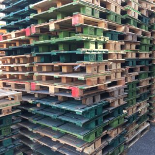 RP100328 -Blokpallet dicht bovendek met vleugel 60x100cm, gebruikt