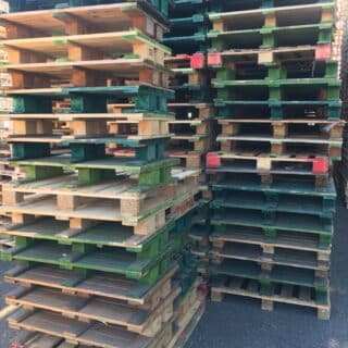RP100328 -Blokpallet dicht bovendek met vleugel 60x100cm, gebruikt