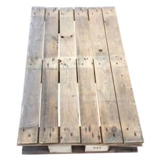 RP100328 -Blokpallet dicht bovendek met vleugel 60x100cm, gebruikt