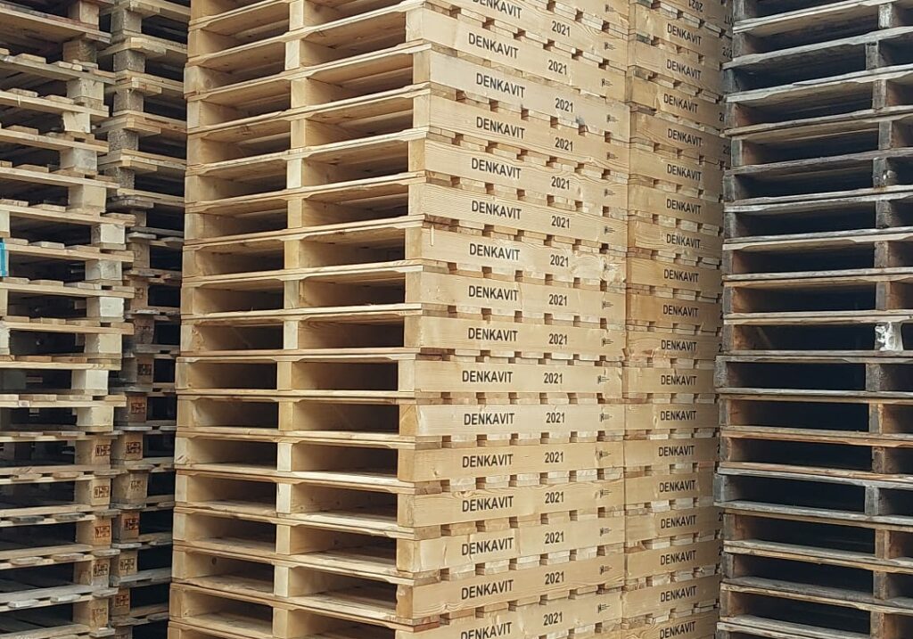 Balkpallet zwaar dubbeldeks 110x130cm, nieuw